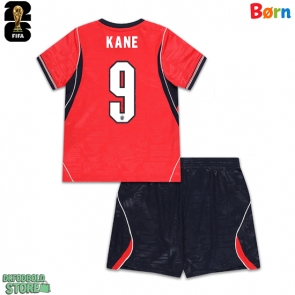England Harry Kane #9 Replika Babytøj Udebanesæt Børn VM 2026 Kortærmet (+ Korte bukser)